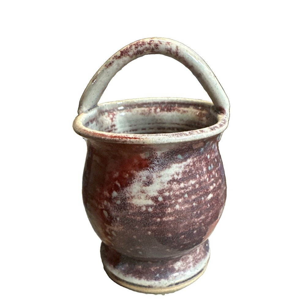 Glazed Clay Pottery Planter Fork Creek Mill Signed by Ann Williams Seagrove NC - Picture 1 of 4
